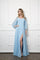 Long Sleeve Formal Chiffon Dress