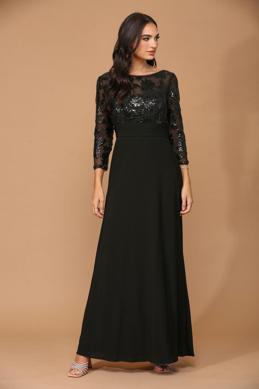 Mother of the Bride Long Formal Evening Lace Dress