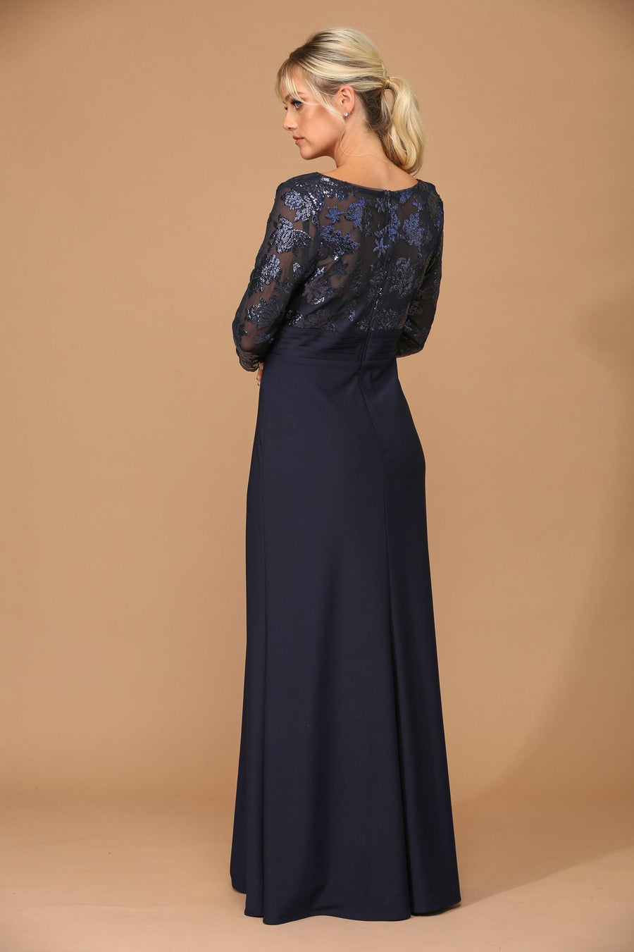 Mother of the Bride Long Formal Evening Lace Dress