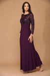 Mother of the Bride Long Formal Evening Lace Dress