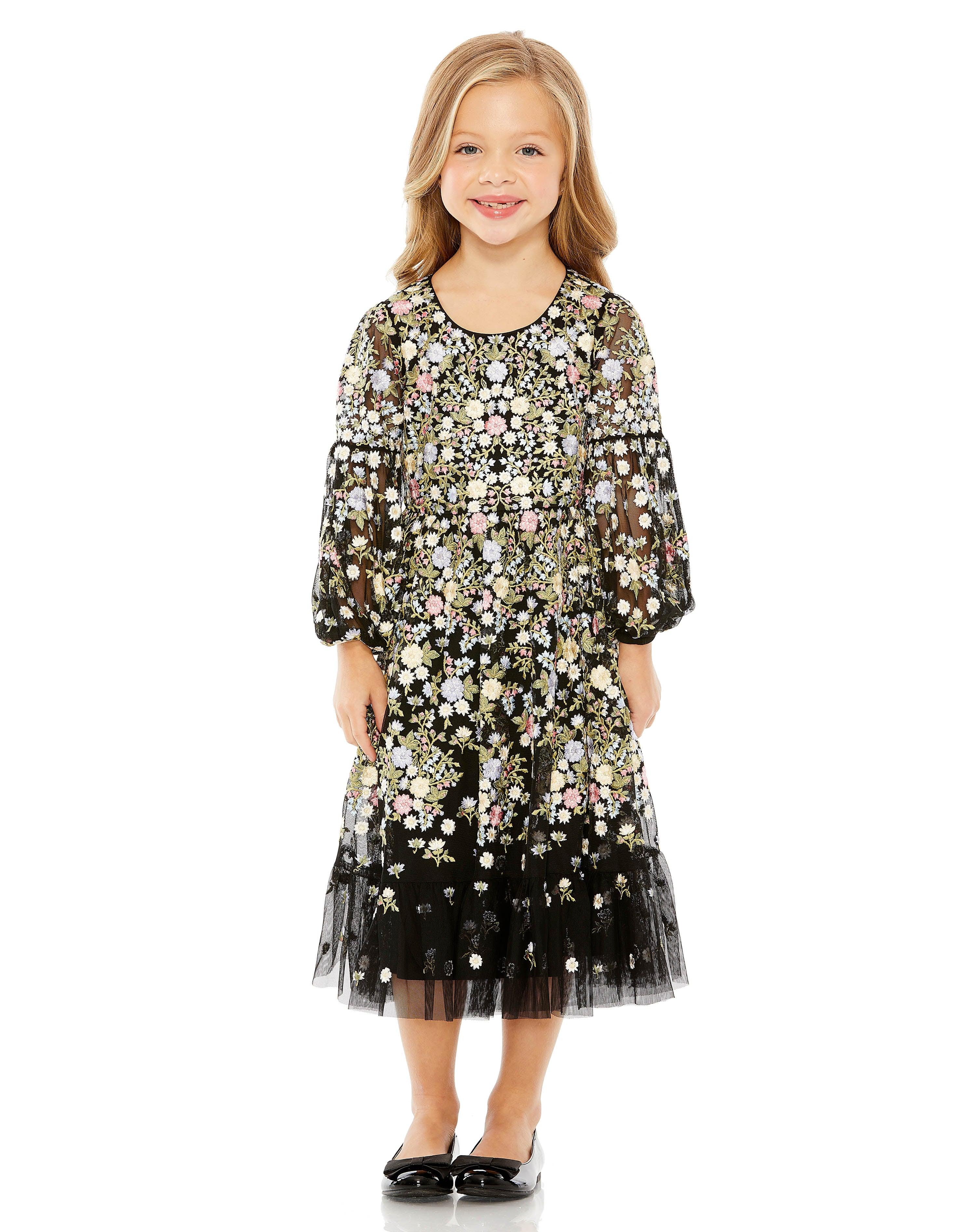 Zebra Print Flower Girl Dress