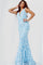 Prom Dresses Long Fitted Sleeveless Evening Gown LIGHT BLUE