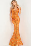 Prom Dresses Fitted Long Formal Prom Dress Orange