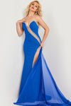 Prom Dresses High Slit Fitted Long Formal Prom Dress Royal