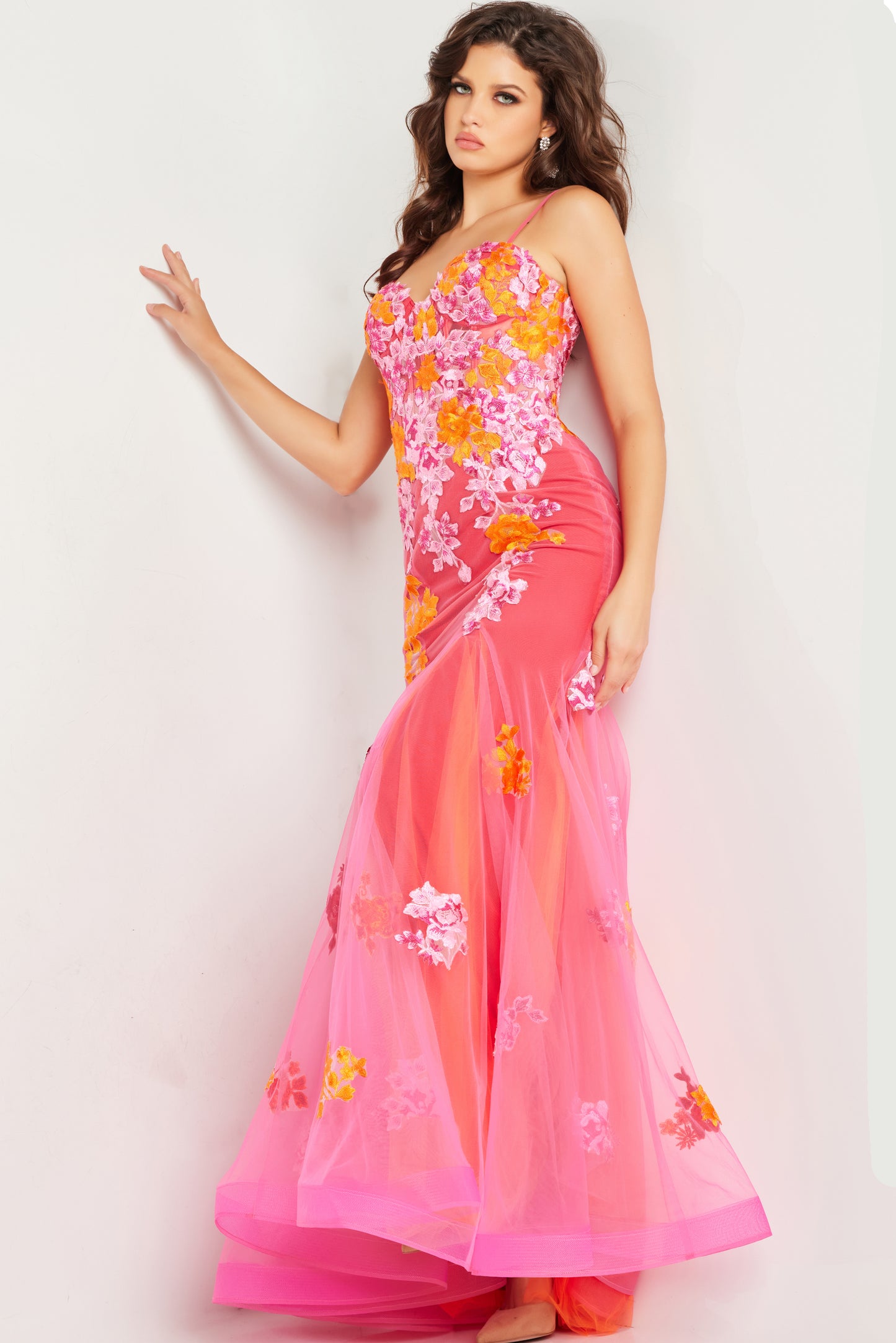 Prom Dresses Long Formal Prom Dress Pink Multi