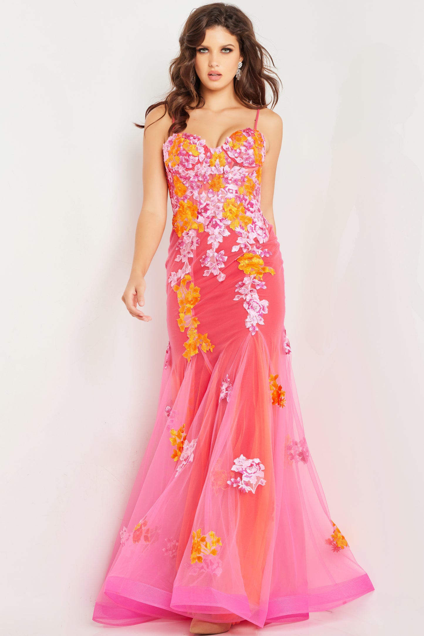 Prom Dresses Long Formal Prom Dress Pink Multi