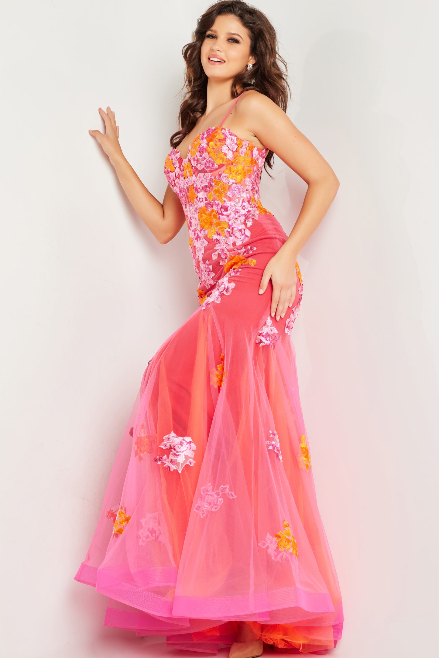 Prom Dresses Long Formal Prom Dress Pink Multi