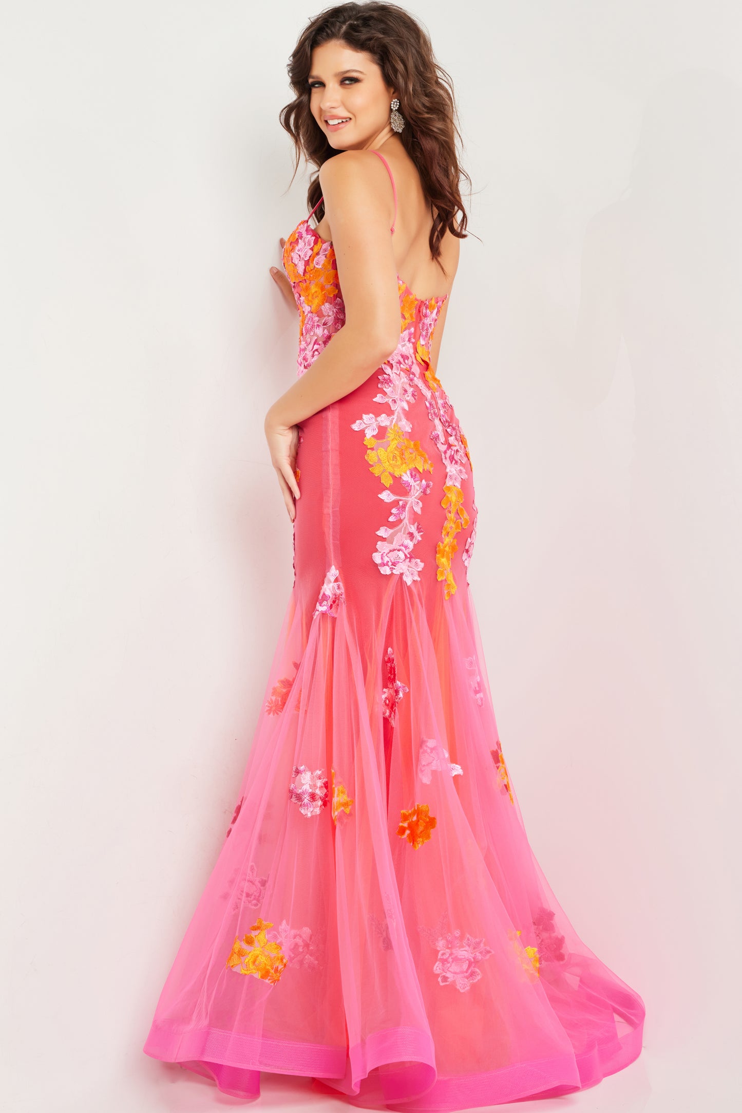 Prom Dresses Long Formal Prom Dress Pink Multi