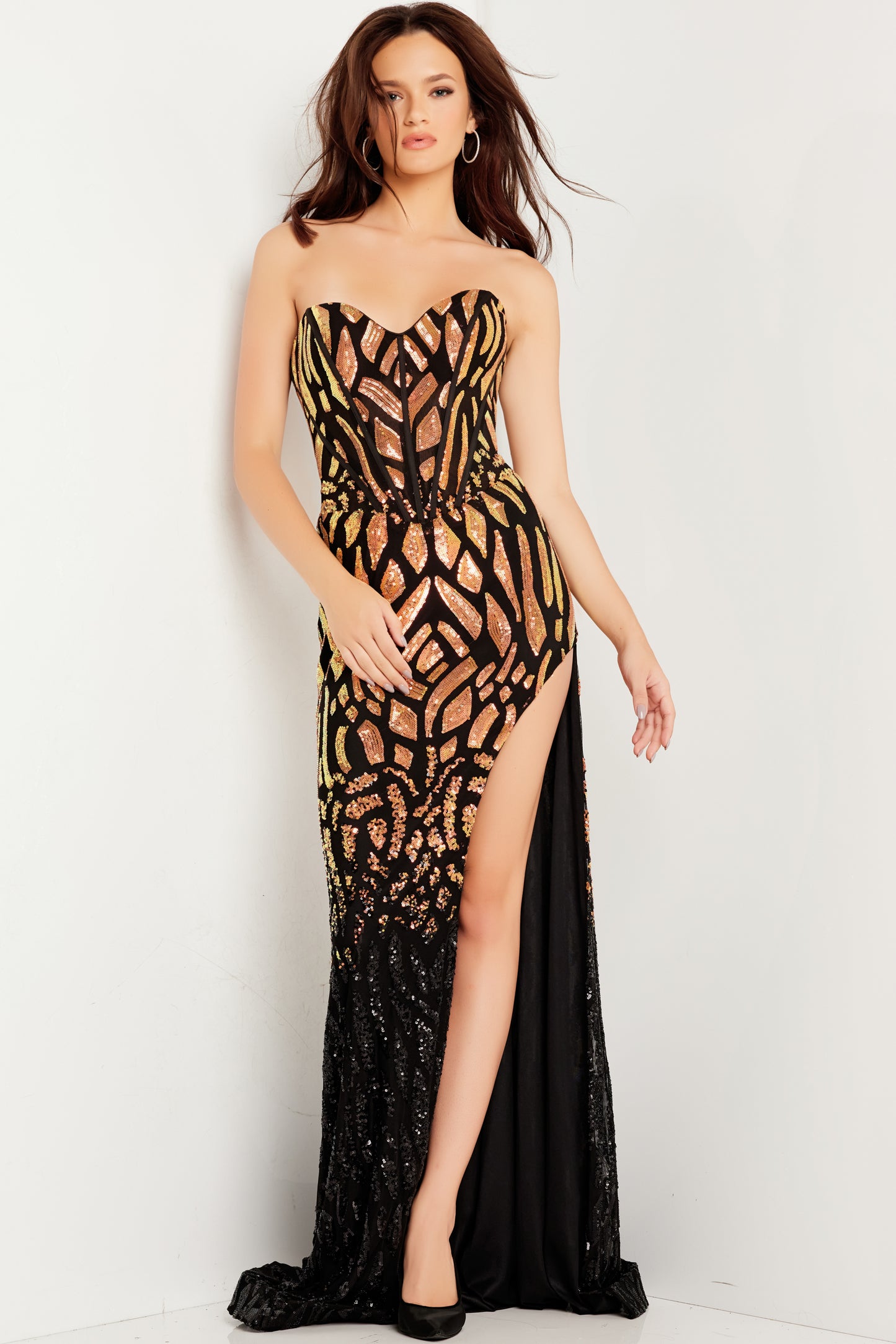 Prom Dresses Long Formal Prom Dress Black/Gold