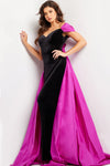 Formal Dresses Long Formal Evening Prom Dress Black/Fuchsia