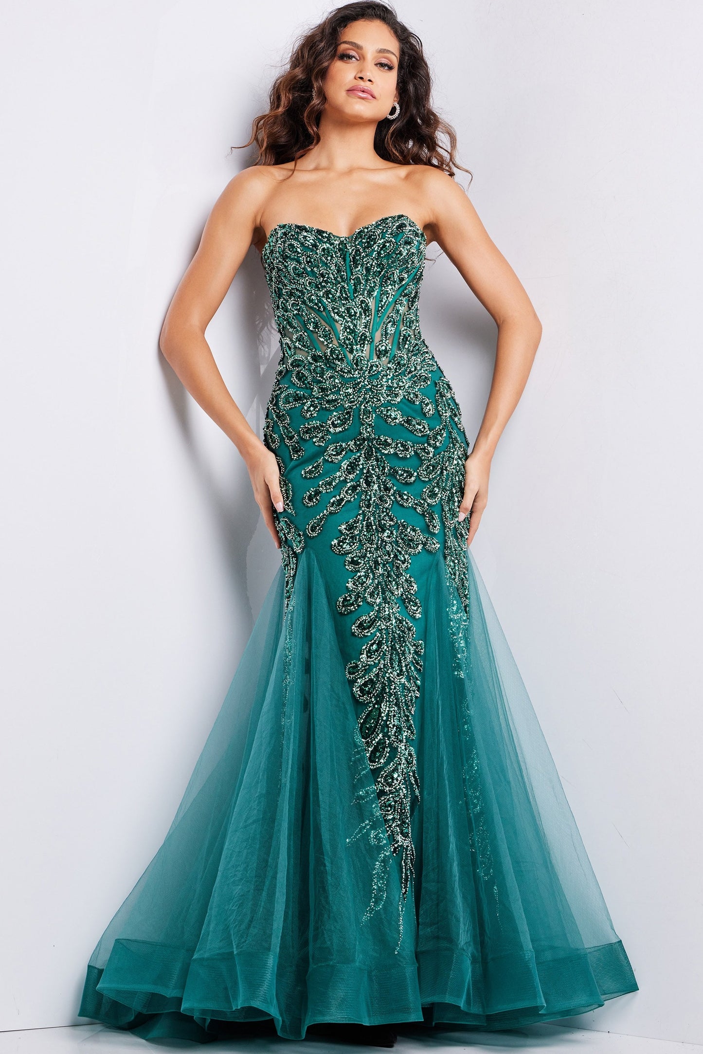 Prom Dresses Long Formal Mermaid Prom Dress Emerald/Emerald