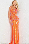 Prom Dresses Prom Long Formal Beaded Evening Gown Orange