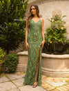 Prom Dresses Prom Sequin Beaded Formal Long Dress Sage Green