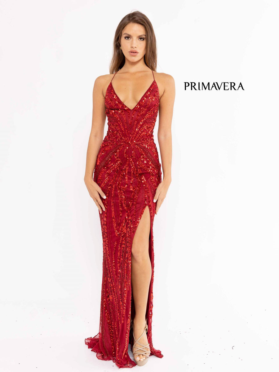 Prom Dresses Long Formal Prom Fitted Dress Red