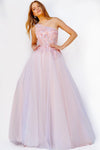 Prom Dresses Long One Shoulder Prom Ball Gown Blush/Multi