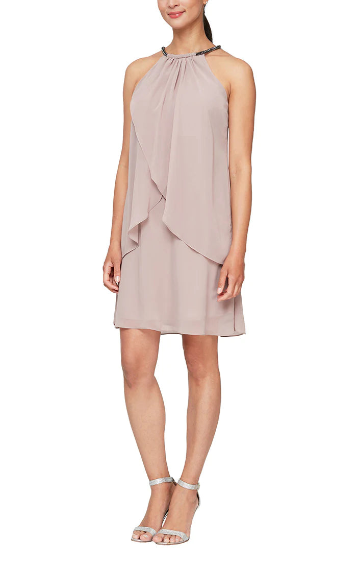 Cocktail Dresses Split Front Chiffon Dress  Cashmere