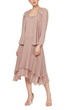 Mother of the Bride Dresses Jacket Dress with Beaded Detail Short Dress Cashmere