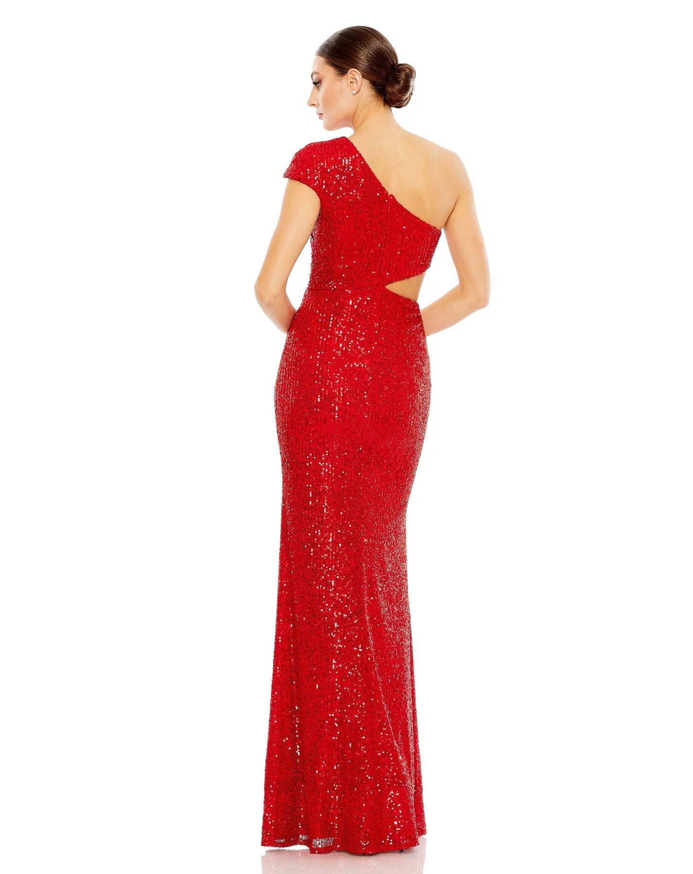 Prom Dresses Long One Shoulder Prom Formal Dress Red