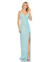 Prom Dresses Long Spaghetti Strap Prom Dress Aqua