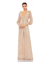 Formal Dresses Long Sleeve Formal Jump Suit Rose Gold