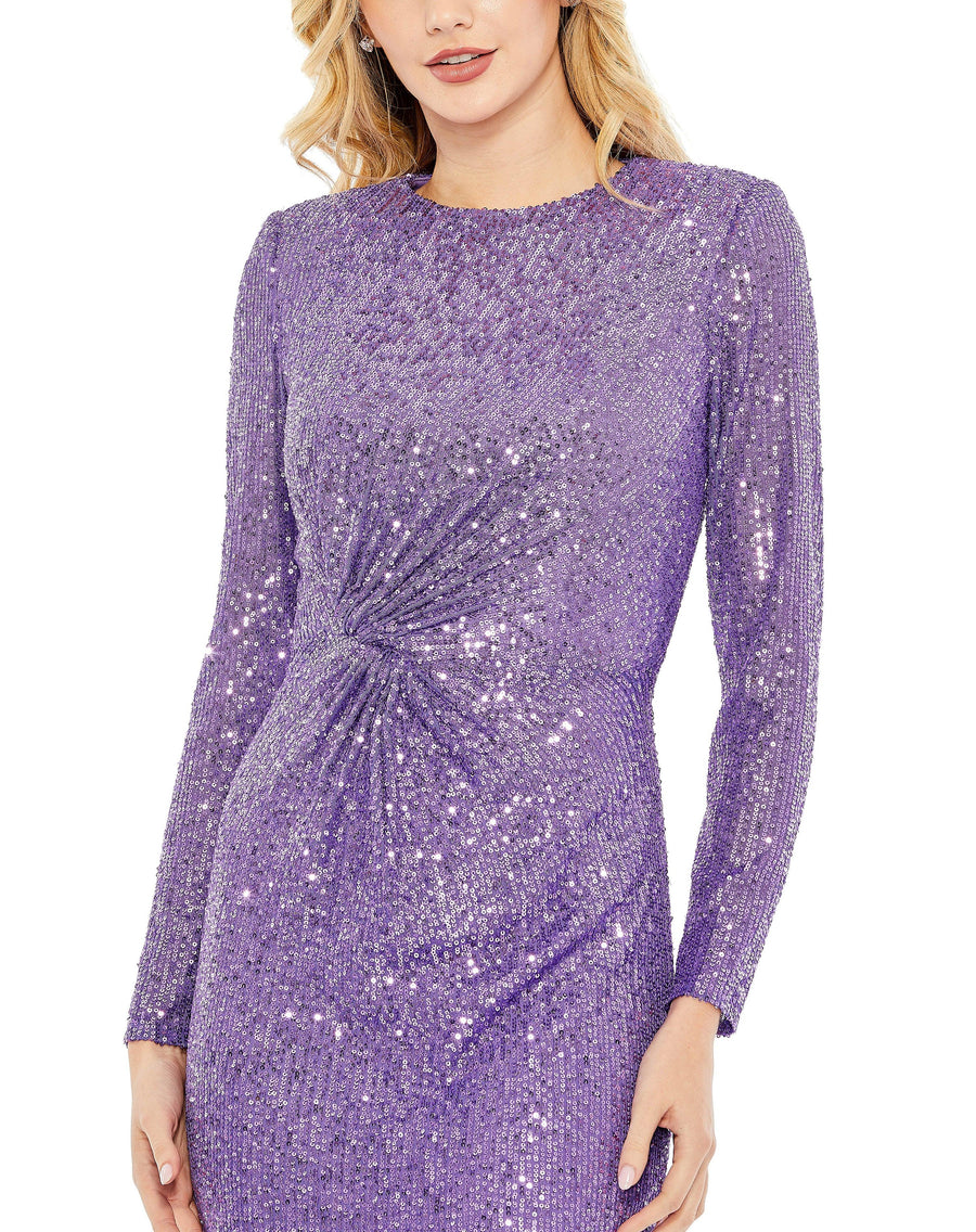 Formal Dresses Long Sleeve Formal Dress Purple