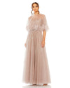 Mother of the Bride Dresses Long Mother of the Bride Cape Dress Mocha