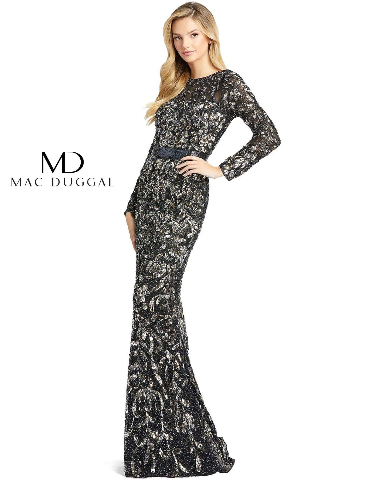 Mac Duggal Prom Long Halter Evening Dress 4316 Sale