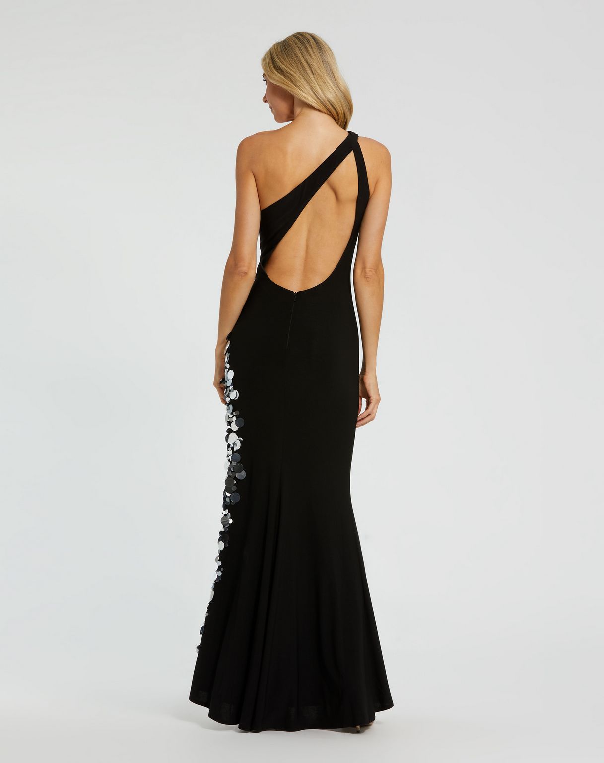 Prom Dresses Long Fitted Slit Prom Dress Black