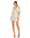 Cocktail Dresses Short Floral Homecoming Cocktail Dress White Gold