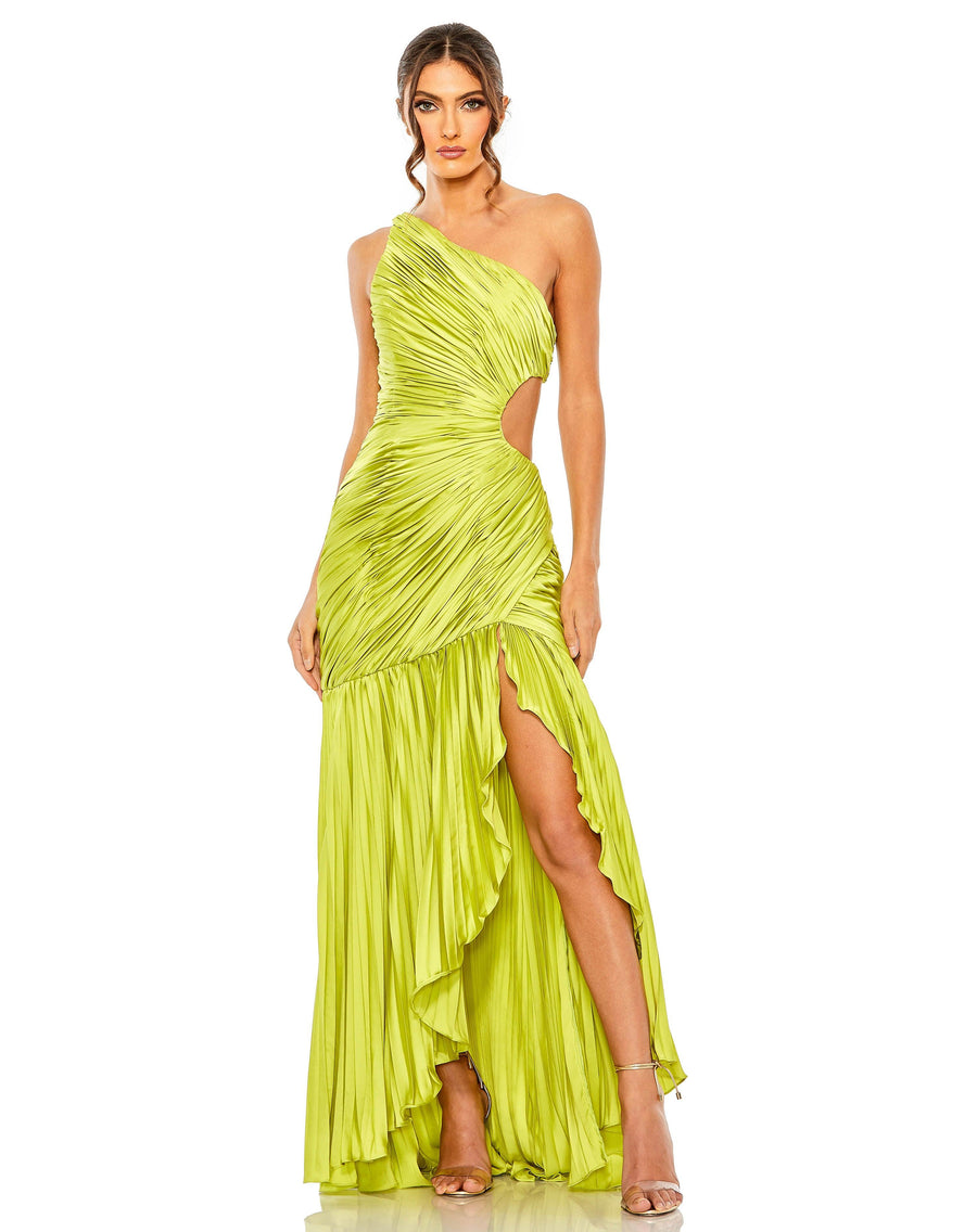 Prom Dresses Prom One Shoulder Long Dress Apple Green