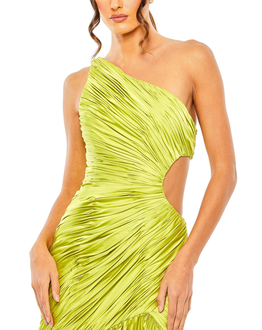 Prom Dresses Prom One Shoulder Long Dress Apple Green