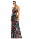 Prom Dresses Long Halter Formal Prom Dress Black Multi