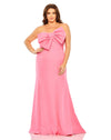 Plus Size Dresses Fabulouss Long Strapless Plus Size Dress Candy Pink