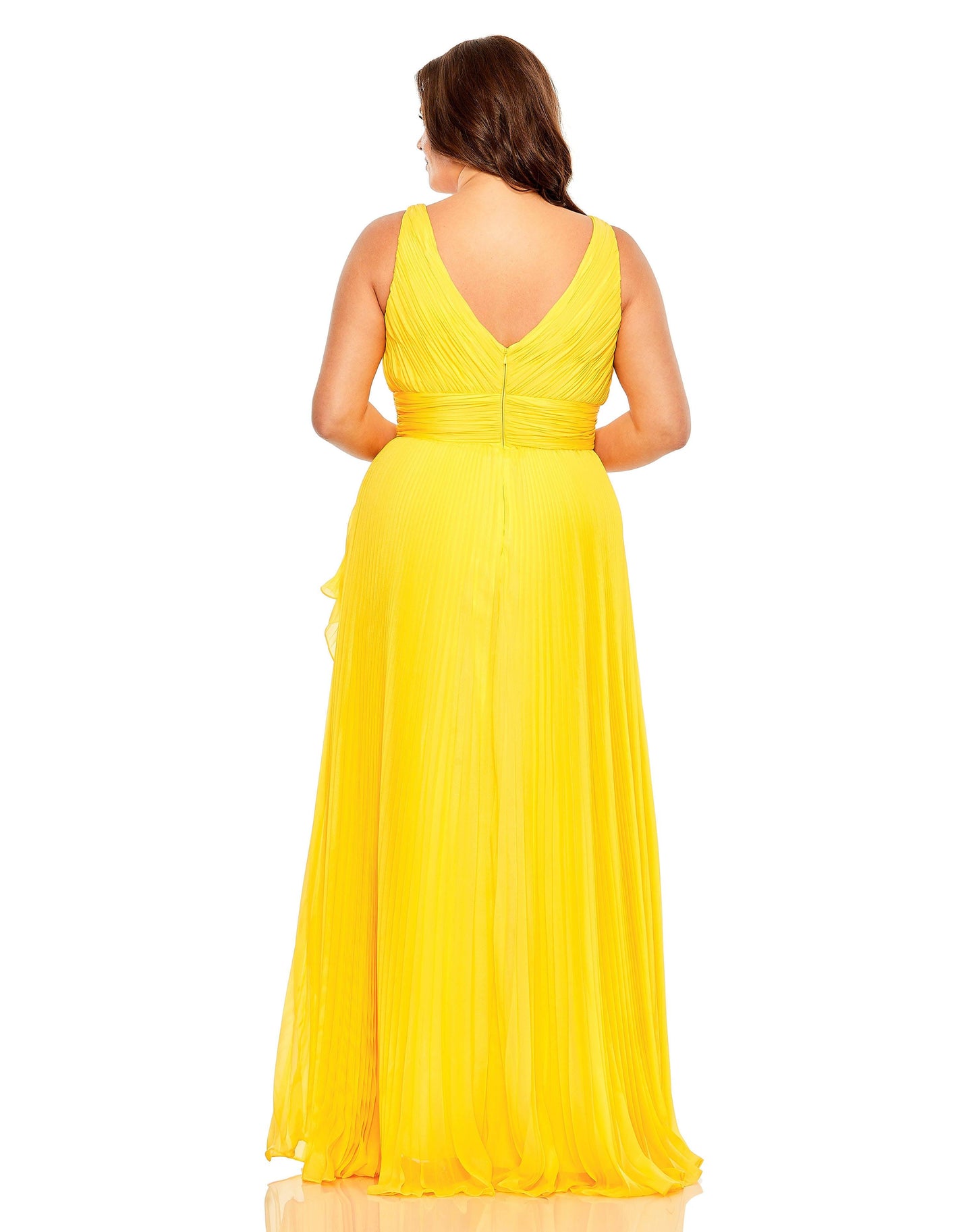 Plus Size Dresses Fabulouss Long Sleeveless Plus Size Dress Marigold