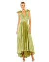 Formal Dresses High Low Formal Pleated A Line Evening Dress Apple Green