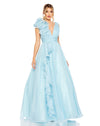 Prom Dresses Long Sleeveless Chiffon Prom Gown Powder Blue