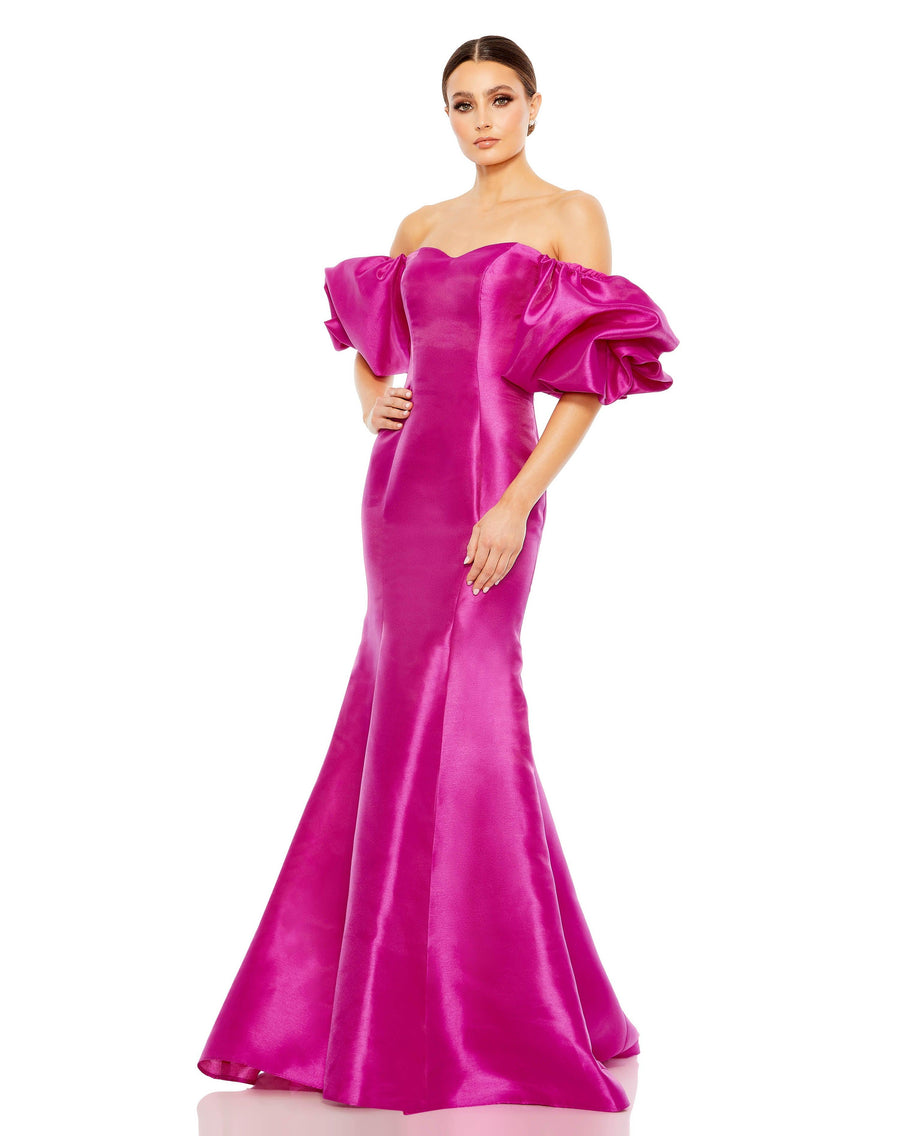 Prom Dresses Long Off Shoulder Prom Formal Dress Fuchsia