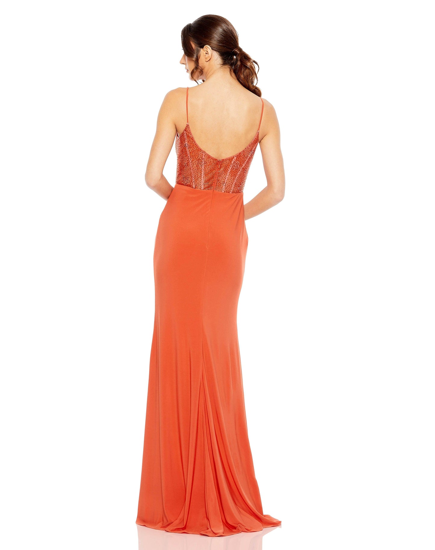 Prom Dresses Long Formal Fitted Prom Dress Orange