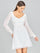 Wedding Dresses Long Sleeve Midi Wedding Dress Ivory