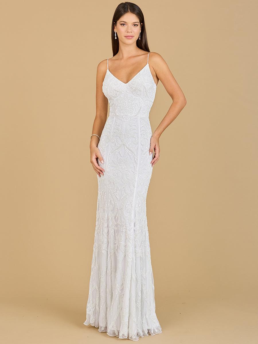 Wedding Dresses Long Beaded Wedding Dress Ivory