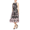 Cocktail Dresses Short Cocktail Midi Length Floral Dress Black Rose