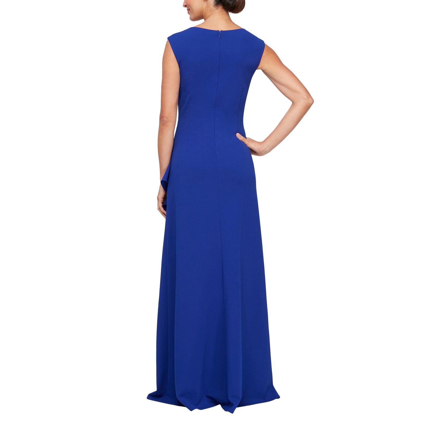 Formal Dresses Long Formal Cascade Ruffle Evening Dress Royal