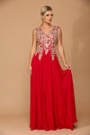 Long Mother of the Bride Chiffon Formal Dress