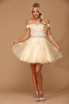 Prom Short Off Shoulder Lace Cocktail Party Dress