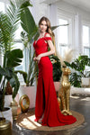 Long Off Shoulder Formal Evening Prom Dress