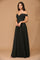 Long Off Shoulder Formal Chiffon Evening Dress