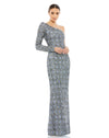 Formal Dresses Long Formal Fitted Evening Gown Slate Grey