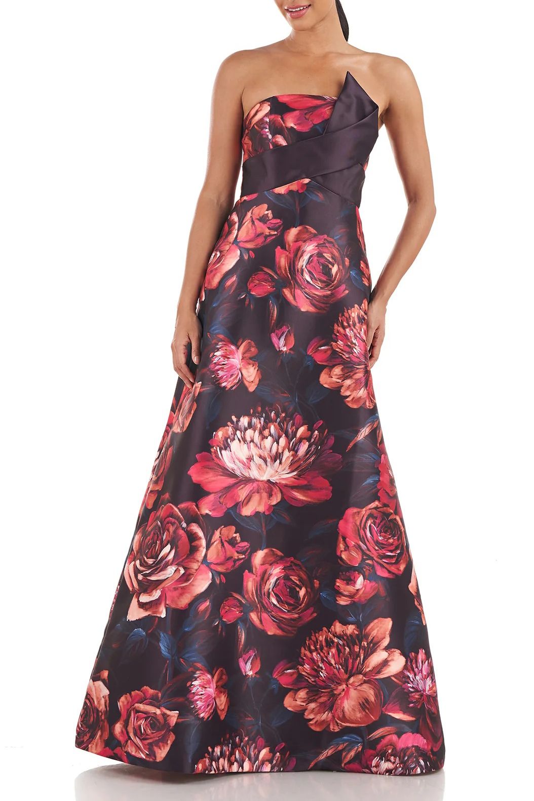 Formal Dresses Long Strapless Formal Dress DESERT ROSE MULTI