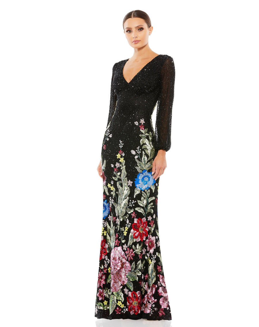 Formal Dresses Long Formal Dress Black Multi