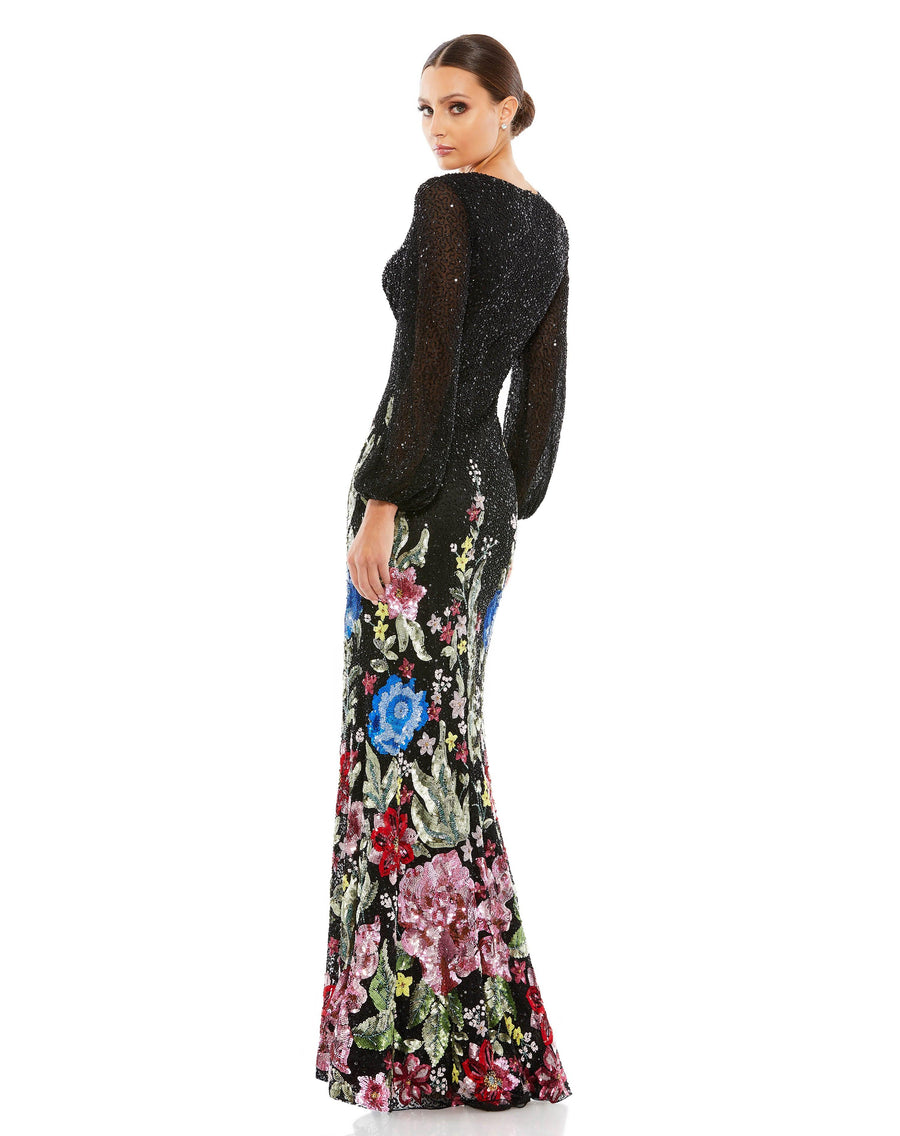 Formal Dresses Long Formal Dress Black Multi